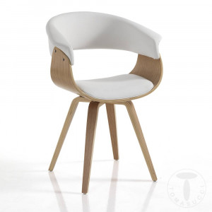 SCAUN DEOSEBIT, VISBY, CADRUL DIN FURNIR SI PIELE ECO, STIL MODERN, COD 4371 - Img 1