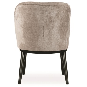 SCAUN DINING AINE PRO SUPREME, CONFECTIONAT DIN METAL, SPUMA, ARCURI SI TEXTIL, BEJ/NEGRU, STIL MODERN - Img 4
