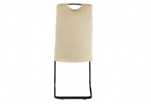 SCAUN DINING AXO, BEJ BLUVEL 28/NEGRU MAT, TAPITERIE DIN CATIFEA SI PICIOARE DIN METAL, STIL MODERN - Img 3