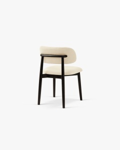 SCAUN DINING/BIROU EVAN, FILDES, TAPITAT CU TAPITERIE DIN TEXTIL CATIFEA MAGIC VELVET SI LEMN MASIV, MICADONI - Img 2