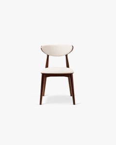 SCAUN DINING/BIROU RINA, FILDES, TAPITAT CU TAPITERIE DIN TEXTIL CHENILLE REBEL SI LEMN MASIV DE FAG, MICADONI