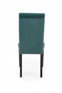 SCAUN DINING DIEGO 2, VERDE MONOLITH 37/NEGRU, CU TAPITERIE DIN CATIFEA SI PICIOARE DIN LEMN MASIV, STIL CLASIC - Img 3