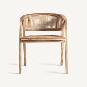 SCAUN DINING EANE, MARO, CU BRATE, CONFECTIONAT DIN LEMN DE TEC, STIL MODERN - Img 2