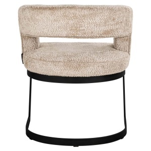 SCAUN DINING ELLIS, REALIZAT DIN METAL SI TEXTIL, CULOARE BEJ, DESIGN DEOSEBIT, RICHMOND INTERIORS - Img 6