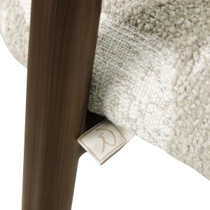 SCAUN DINING, GWEN, REALIZAT DIN METAL, FURNIR LEMN SI TEXTIL, CULOARE NATUR/ALAMA, DESIGN DEOSEBIT, RICHMOND INTERIORS - Img 8