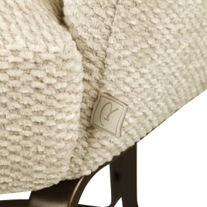 SCAUN DINING, HADLEY, REALIZAT DIN METAL SI TEXTIL IGNIFUG, CULOARE ALB CREM, DESIGN DEOSEBIT, RICHMOND INTERIORS - Img 4