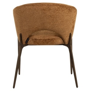 SCAUN DINING KENZI, REALIZAT DIN METAL SI TEXTIL, CULOARE CONIAC, DESIGN DEOSEBIT, RICHMOND INTERIORS - Img 5