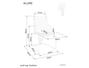 SCAUN DINING/LIVING ALURE VELVET, BEJ BLUVEL 28, CONFECTIONAT DIN METAL SI CATIFEA, STIL MODERN - Img 10