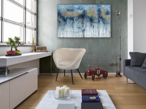SCAUN DINING, OZOME 836294, NEGRU/BEJ, TEXTIL SI METAL, STIL MODERN, SCHULLER - Img 1