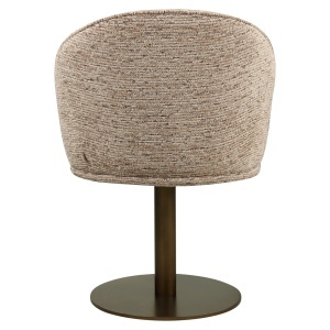 SCAUN DINING ROTATIV BEVERLY, REALIZAT DIN METAL, LEMN DE FAG SI TEXTIL, CULOARE MARO, DESIGN DEOSEBIT, RICHMOND INTERIORS - Img 6