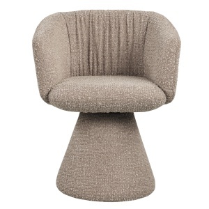 SCAUN DINING ROTATIV, MADELINE, REALIZAT DIN METAL SI TEXTIL, CULOARE CAFEA, DESIGN DEOSEBIT, RICHMOND INTERIORS - Img 9