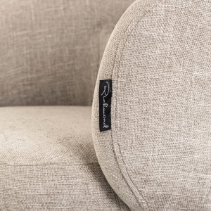 SCAUN DINING ROTATIV OLIVIA, REALIZAT DIN METAL SI TEXTIL, CULOARE CREM, DESIGN DEOSEBIT, RICHMOND INTERIORS - Img 8