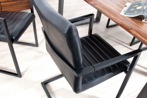 SCAUN DINING SAU BIROU NEGRU IMPERIAL DESIGN VINTAGE - Img 5