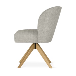 SCAUN DINING SHELLY SUPREME WOOD, CONFECTIONAT DIN LEMN, SPUMA, ARCURI SI TEXTIL, BEJ/NATURAL, STIL MODERN - Img 3