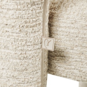 SCAUN DINING SOHO, REALIZAT DIN METAL, LEMN DE FAG SI TEXTIL IGNIFUG, CULOARE ALB/CREM, DESIGN DEOSEBIT, RICHMOND INTERIORS - Img 5