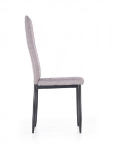 SCAUN DINING STIL K292, GRI/NEGRU, CU TAPITERIE DIN STOFA SI PICIOARE DIN METAL, STIL MODERN - Img 2