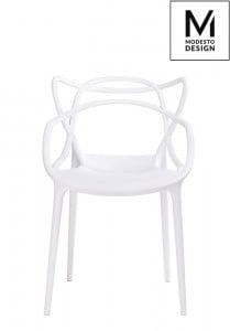 SCAUN DINING/TERASA HILO, ALB, DIN POLIPROPILENA, STIL MODERN - Img 3