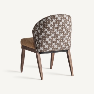SCAUN KALESHA, CULOARE MARO/BEJ, DIN LEMN SI TEXTIL, VICAL HOME - Img 4