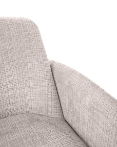 SCAUN LIVING LAUREN BEJ, CONFECTIONAT DIN TEXTIL SI METAL, STIL MODERN CONTEMPORAN - Img 4