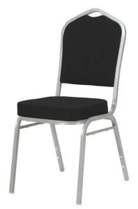 SCAUN PENTRU SALA EVENIMENE/CONFERINTA, NEGRU/CROM, DIN OTEL SI SPUMA POLIURETANICA, ARTIM GROUP SELECTION - Img 2