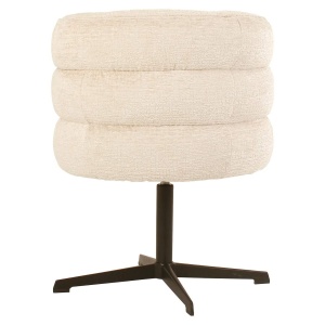 SCAUN PIVOTANT ALEXANDER JONES CREAM FUSION, 212323, CONFECTIONAT DIN POLIESTER, METAL, LEMN SI SPUMA, CREM, STIL MODERN - Img 3