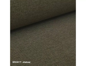 SCAUN PIVOTANT AZALIA, OLIVE 77/NEGRU MAT, TAPITERIE DIN STOFA BREGO SI PICIOARE DIN METAL, STIL MODERN - Img 5