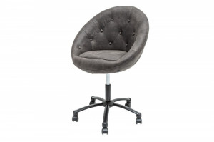 SCAUN PIVOTANT COUTURE GRI ANTIC 39051 STIL VINTAGE - Img 2