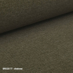 SCAUN PIVOTANT NOTTI, OLIVE 77/NEGRU MAT, TAPITERIE DIN STOFA BREGO SI PICIOARE DIN METAL, STIL MODERN - Img 8