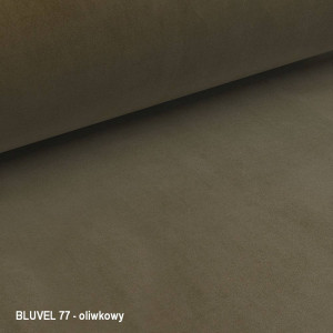 SCAUN PIVOTANT, OLIVE BLUVEL 77/NEGRU MAT, TAPITERIE DIN CATIFEA SI PICIOARE DIN METAL, STIL MODERN - Img 5