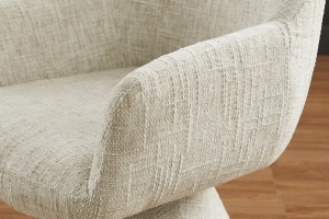 SCAUN ROTATIV, AMBIENTO 180 GRADE, COTIERE, MATERIAL TEXTIL CHENILLE BEJ, ARTIM GROUP SELECTION - Img 3