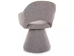 SCAUN ROTATIV, RIKU NOELLE, GRI 09/NEGRU, TAPITERIE DIN TEXTIL, STIL MODERN - Img 2