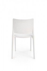 SCAUN TERASA K514, ALB, DIN POLIPROPILENA , STIL MODERN, SUPRAPOZABIL - Img 2