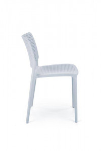 SCAUN TERASA K514, ALBASTRU DESCHIS, DIN POLIPROPILENA , STIL MODERN, SUPRAPOZABIL - Img 2
