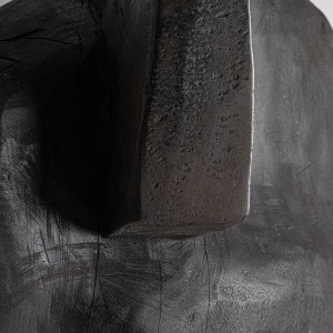 SCULPTURA NALA 157CM, REALIZATA DIN LEMN DE SUAR, STIL CONTEMPORAN, FINISAJ NEGRU, VICAL HOME - Img 2