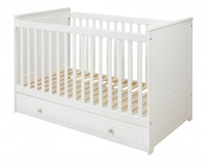SERTAR PENTRU PATUTUL DE COPIII MARYLOU 60x120 ALB STIL CLASIC BA - Img 3