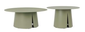 SET 2 MASUTE BRYAN VERDE, CONFECTIONATE DIN ALUMINIU SI OTEL INOXIDABIL, STIL MODERN