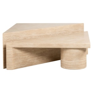 SET 2 MASUTE DE CAFEA FICTUS, 212247, CONFECTIONATA DIN TRAVERTIN ARTIFICIAL, STIL MODERN - Img 3