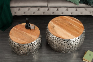 SET 2 MASUTE DE CAFEA STONE MOSAIC 39519 STIL MODERN UNICAT - Img 2