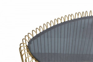 SET 2 MASUTE DE CAFEA, VARIATION, DIN METAL SI STICLA, COD 43505, DESIGN MODERN - Img 3