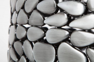 SET 2 MASUTE, STONE MOSAIC, DIN LEMN SI METAL, COD 41384, DESIGN MODERN - Img 3