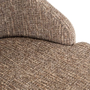 SET 2 SCAUNE DE BAR BOLTON BROWN TWEED, S4580, CONFECTIONATE DIN POLIESTER, METAL SI SPUMA, MARO, STIL MODERN - Img 5