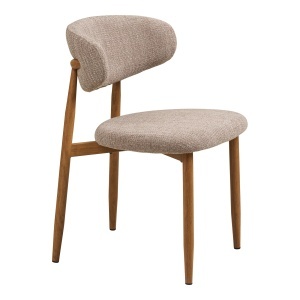 SET 2 SCAUNE LEVANTO, DIN LEMN SI TEXTIL, CULOARE NISIPIU, HOUSE NORDIC - Img 4
