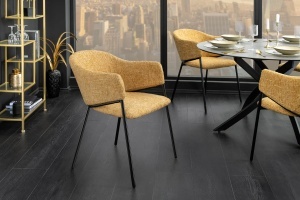 SET 2 SCAUNE, NOBLESSE, MATERIAL TEXTIL, CADRUL METAL, CULOARE GALBEN/MUSTAR, ARTIM GROUP SELECTION