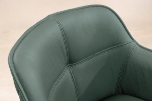 SET 2 SCAUNE ROTATIVE 180 GRADE, EUPHORIA, DIN PIELE VERDE SI METAL, ARTIM GROUP SELECTION - Img 2