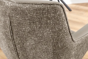 SET 2 SCAUNE ROTATIVE 180 GRADE, LE GRAND, MATERIAL CHENILLE, PIELE ECO SI PICIOARE DIN METAL, ARTIM GROUP SELECTION - Img 4