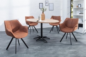 SET 2 SCAUNE ROTATIVE, THE DUTCH, MICROFIBRA SI METAL, ARTIM GROUP SELECTION - Img 5