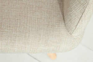 SET 2 SCAUNE, TEXTIL BEJ, SCANDINAVIA, DESIGN SCANDINAV - Img 6
