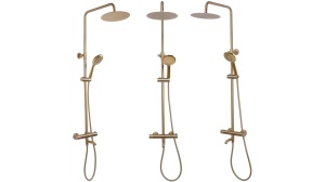 SET DE DUS REA LUNGO CU TERMOSTAT, AURIU PERIAT, DIN ALAMA, CALITATE SUPERIOARA - Img 2