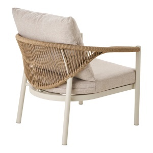 SET DE EXTERIOR, ABELA, REALIZAT DIN ALUMINIU, POLIRATAN SI TEXTIL, CULOARE NATUR/NISIPIU, HOUSE NORDIC - Img 5