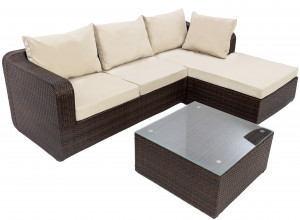 SET DE GRADINA RATTAN SOFA + MASUTA - Img 3
